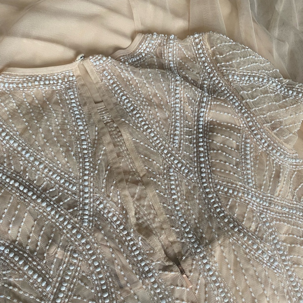 Gorgeous beaded gown with full length tulle skirt - Picture 3 of 3